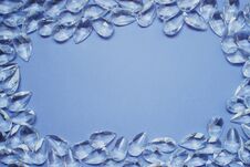 Presentation Background Wtih Blue Crystals Stock Photos