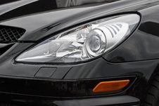 Headlight Of A Modern Sports Car Royalty Free Stock Photos