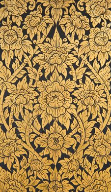 Thai Designs On The Walls. Stock Photos Thai Designs On The Walls. Stock Photos