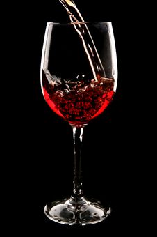 Red Wine Being Poured Royalty Free Stock Photography Red Wine Being Poured Royalty Free Stock Photography