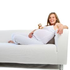 Young Pregnant Woman Royalty Free Stock Photos