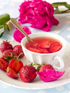 Strawberry Tea Royalty Free Stock Image Strawberry Tea Royalty Free Stock Image