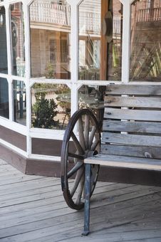 Old Cowboy Bench Royalty Free Stock Image