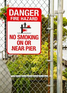 Warning Fire Hazard Royalty Free Stock Photography Warning Fire Hazard Royalty Free Stock Photography