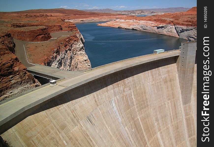 Glen Canyon Dam near Lake Powell