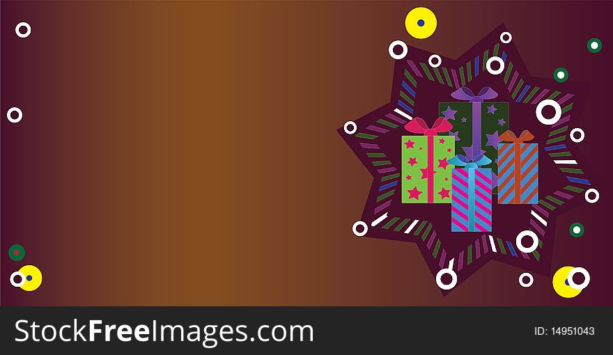 Vector gift boxes background,illustration