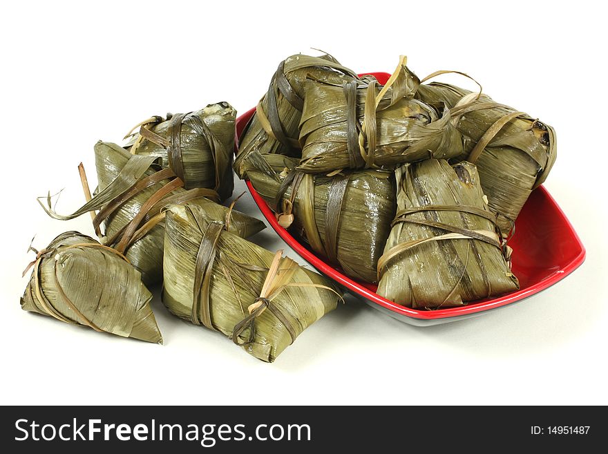 Dumplings of Chinese traditional food of traditional Chinese Dragon Boat Festival holiday.