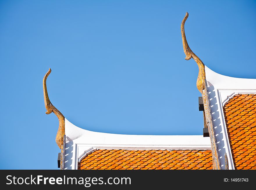 Chofah part at the top of the temple.