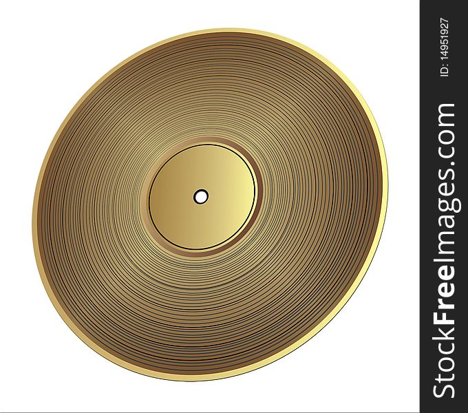 Gold Vinyl Record