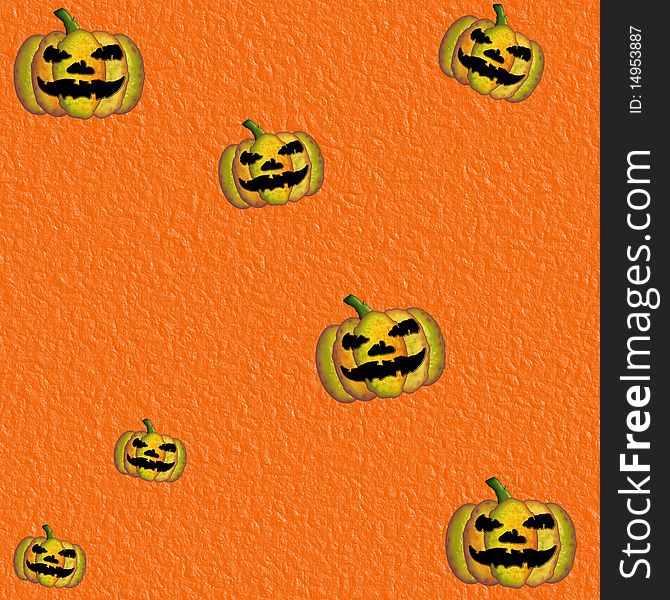 Grunge Orange Halloween Background