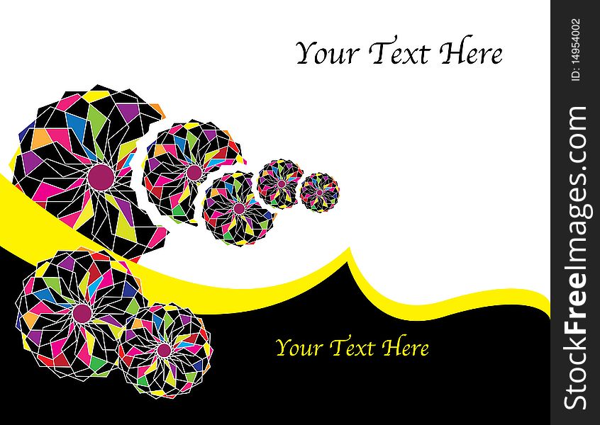 Balls with mosaic tiles are featured in an abstract background illustration with ample space for text. Balls with mosaic tiles are featured in an abstract background illustration with ample space for text.
