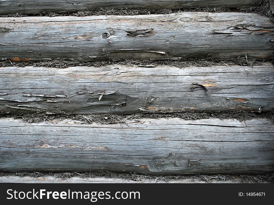 Background with texture of old gray wood