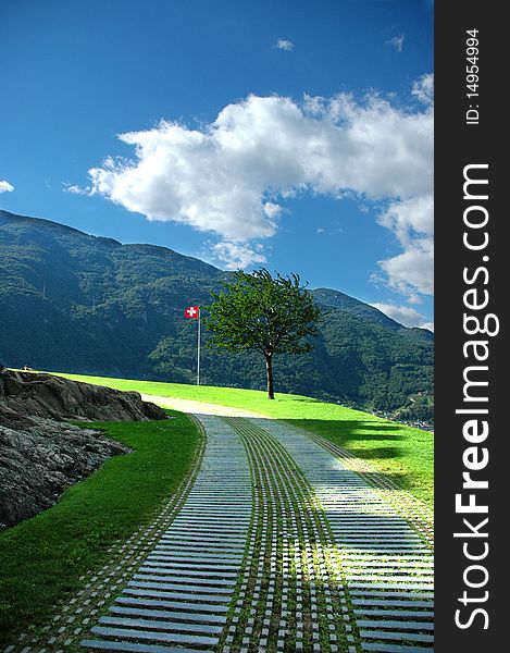 One of the castle of Bellinzona. One of the castle of Bellinzona