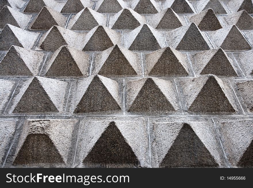 Pyramid Textured Wall