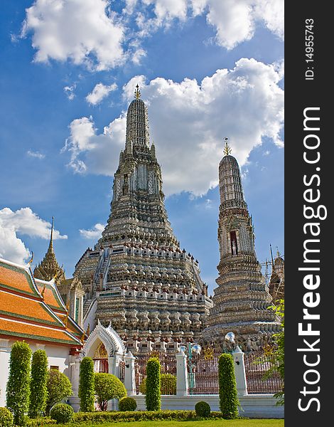 Wat Arun stupa Bangkok, Thailand