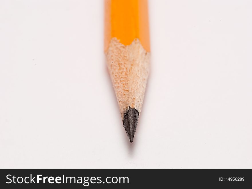 Closeup of the head of a pencil. Closeup of the head of a pencil.