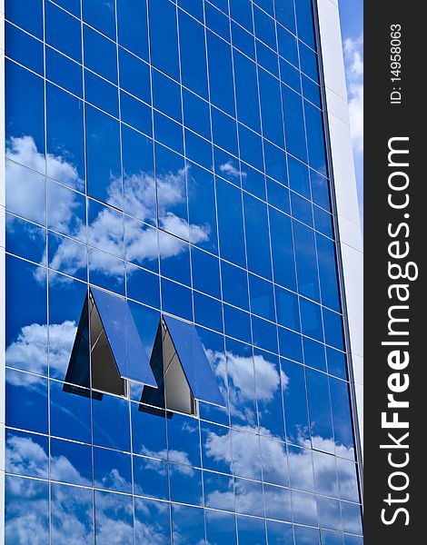 Blue Sky And Office Building