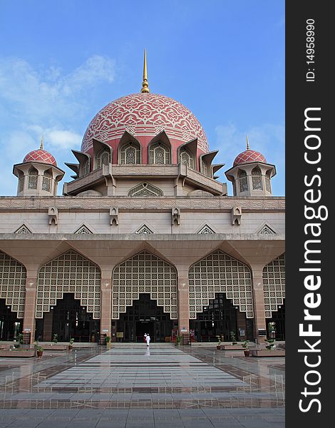 Inside view of Putrajaya Mosque, Kuala Lumpur, Malaysia