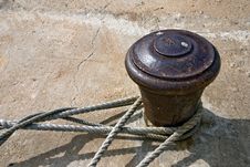 Old Rusty Bollard Stock Photos