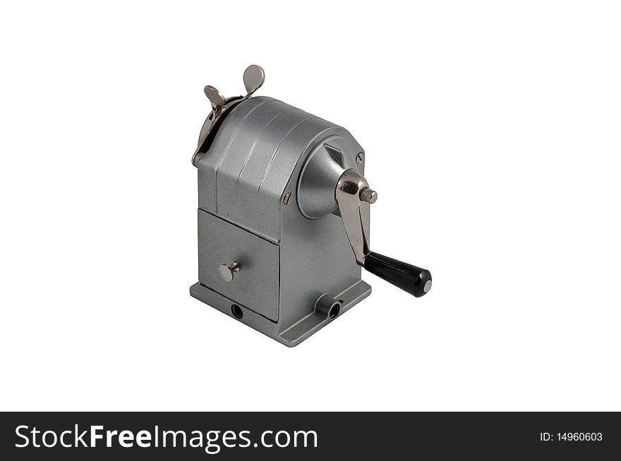 The very reliable old time steel pencil sharpener. The very reliable old time steel pencil sharpener