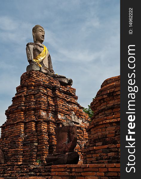 Ancient buddha statue ,Ayuthaya,Thailand