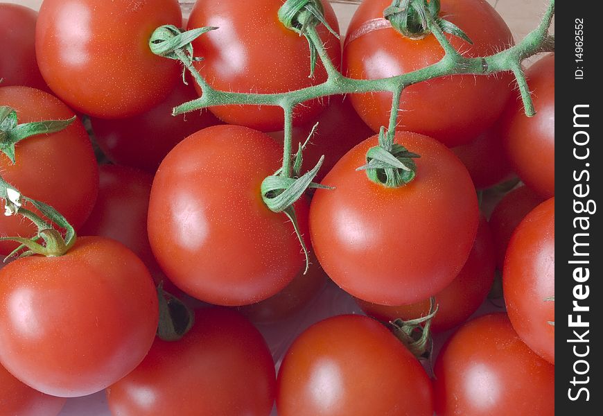 Mini tomatoes background, fresh and tasteful