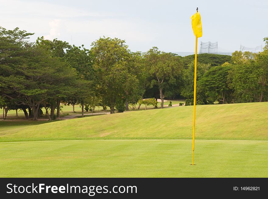 This picture is a golf course in Thailand