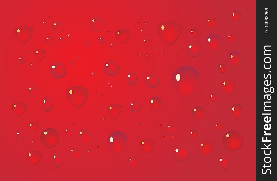 Red drop background