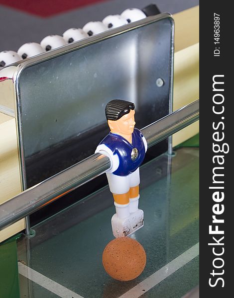 Table Football Or Soccer, With Goal Keeper