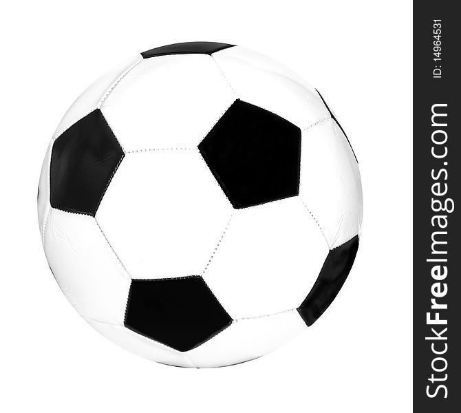 Foot ball on white background. Foot ball on white background