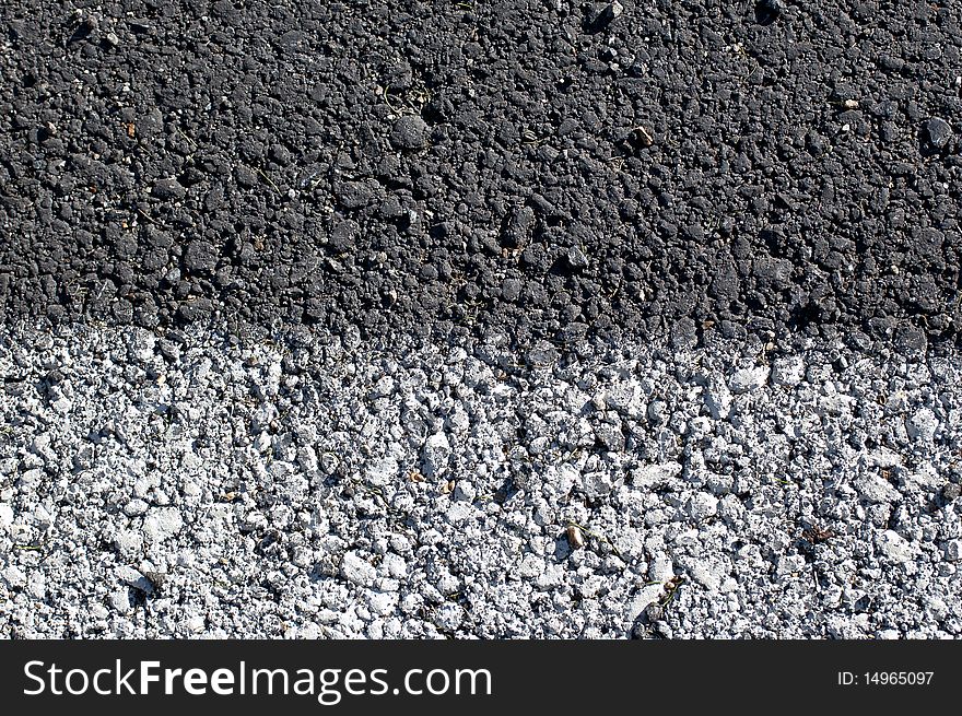 Close up of a texture of asphalt