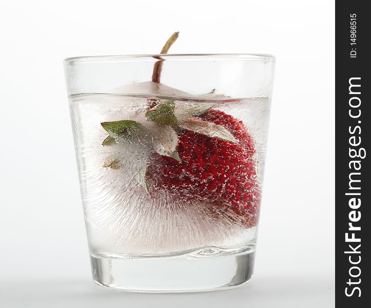 Strawberry In Ice