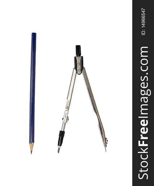 Compasses and pencil