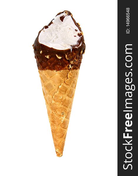 Ice-cream isolated on white background