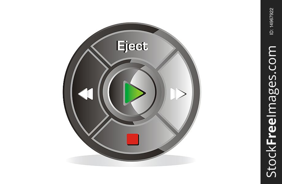 Illustration of musical control console. Illustration of musical control console.