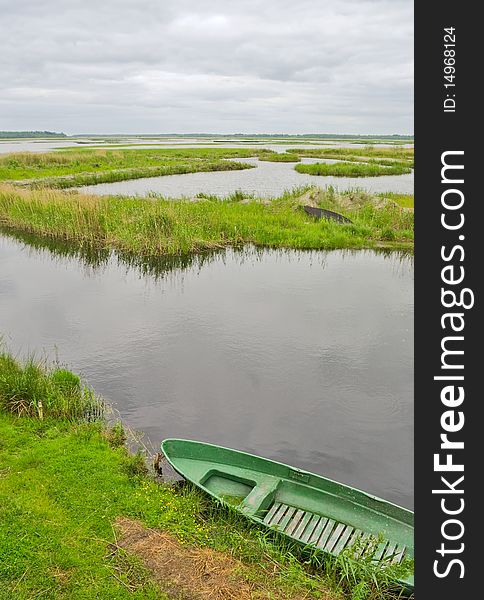 Boat And Lake.