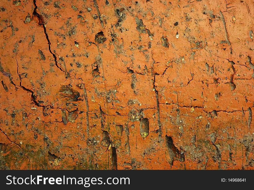 Old wethered and cracked brick background. Old wethered and cracked brick background