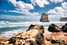12 Apostles Scenic View From Gibson Steps, Australia, Victoria Stock Images