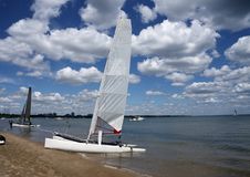 Boat In A Lake Royalty Free Stock Photography Boat In A Lake Royalty Free Stock Photography