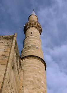 Cyprian Sandstone Minaret Stock Image Cyprian Sandstone Minaret Stock Image