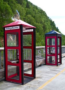 Phone Booths Royalty Free Stock Photo