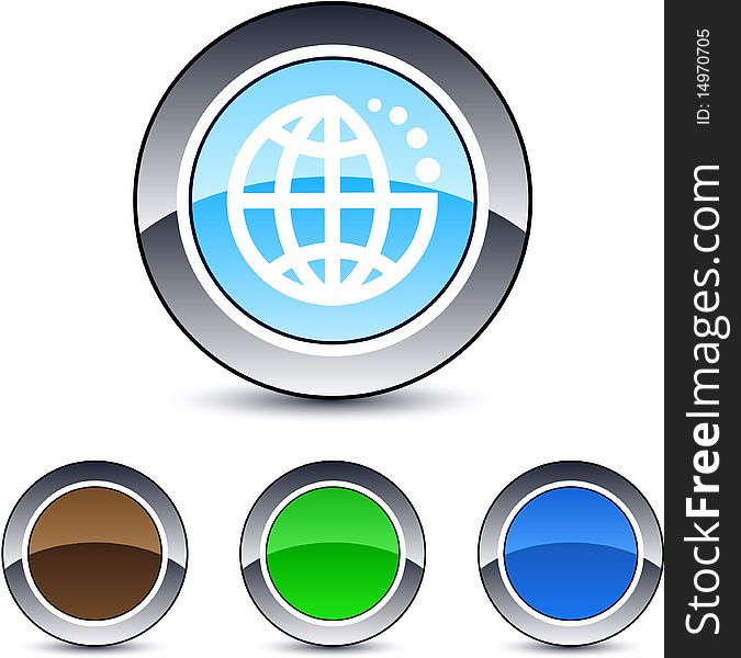 Planet glossy round web buttons. Planet glossy round web buttons.