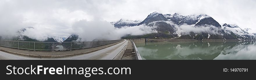 Landscape of alps mountain at cloudy day. Landscape of alps mountain at cloudy day.