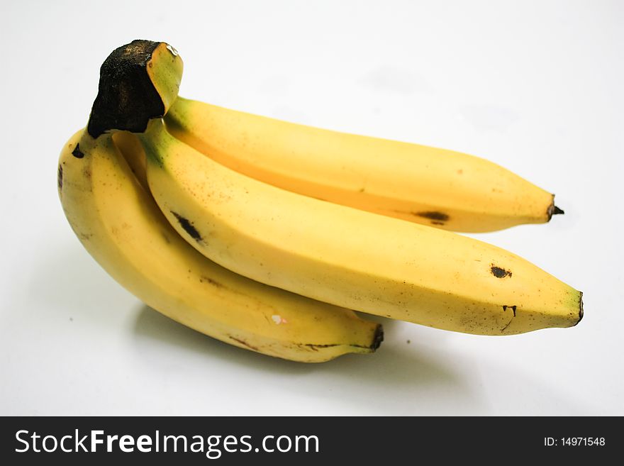 Bananas isolate on white background
