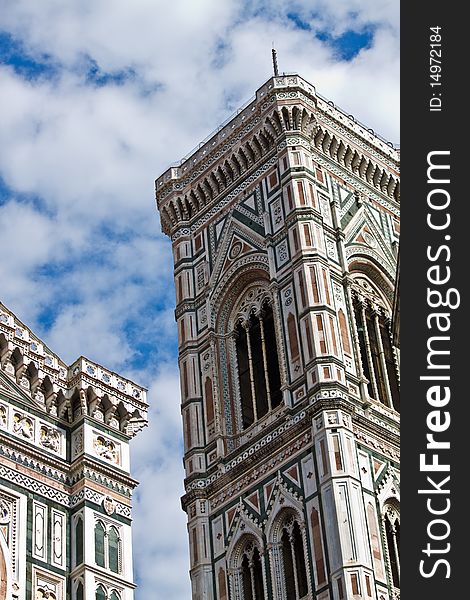 The dome of Florence. santa maria del fiore and campanile of Giotto. The dome of Florence. santa maria del fiore and campanile of Giotto