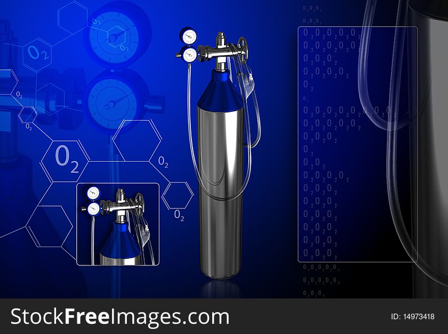 Aluminum Oxygen Tank With Regulator