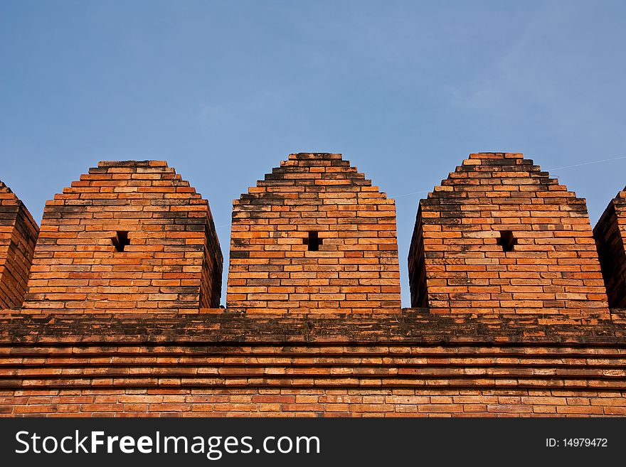 Image of ruin wall in Chiang Mai Northern Thailand. Image of ruin wall in Chiang Mai Northern Thailand