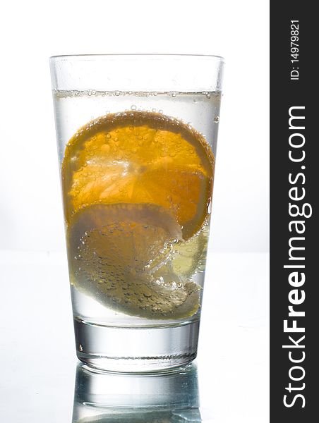 Lemonade lime grapefruit drink glass