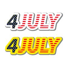 Independence Day. Vector Characters Stock Image