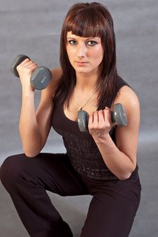 Woman Lifting Weights Royalty Free Stock Photos Woman Lifting Weights Royalty Free Stock Photos
